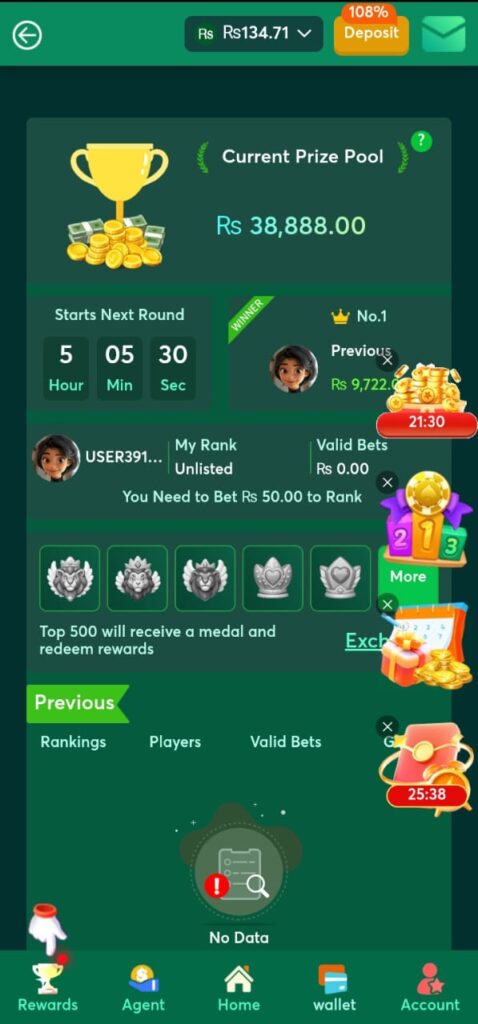 Crash7 Bet Game